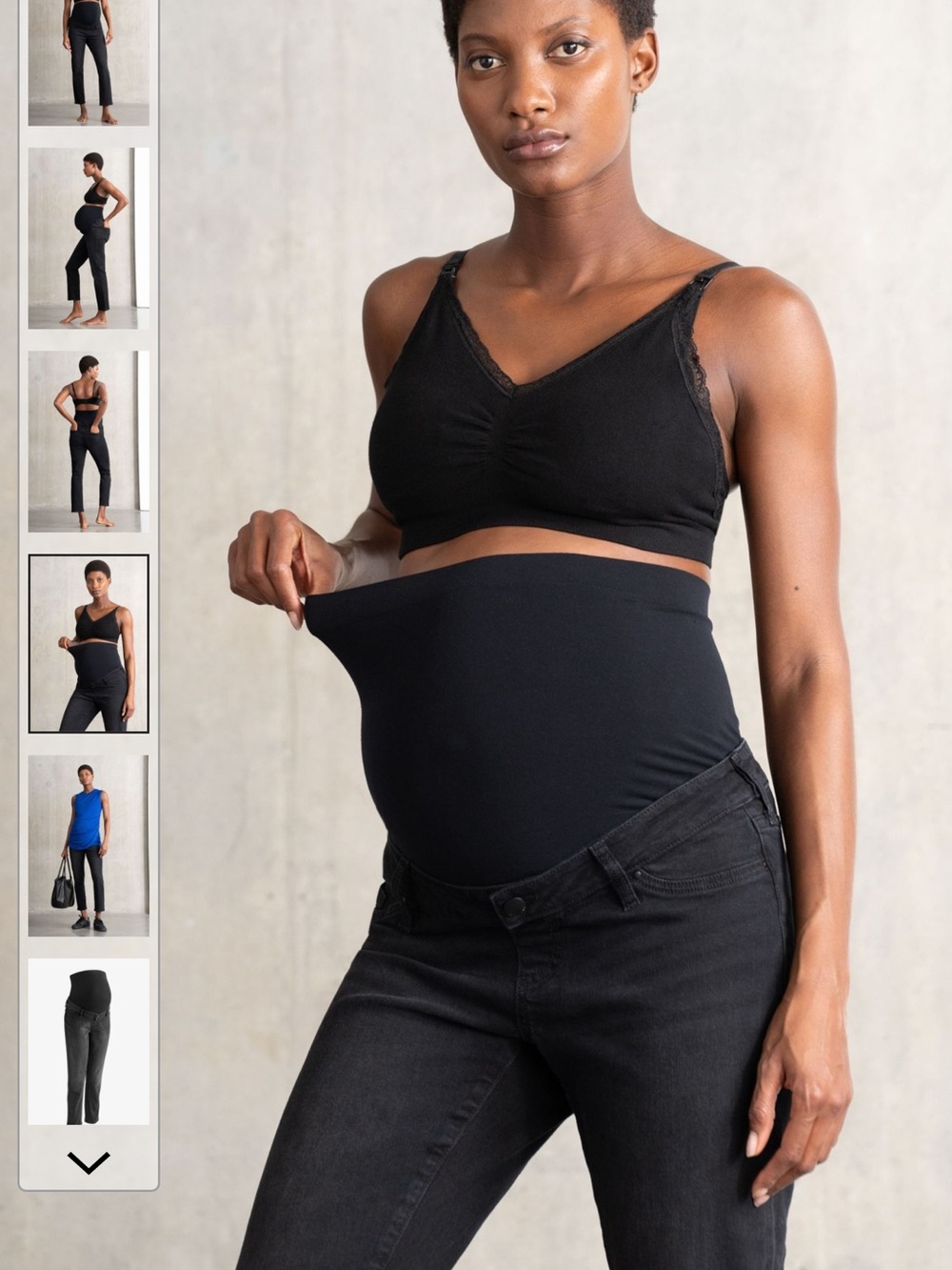 Seraphine Black Slim Leg Maternity Jeans-NWT
